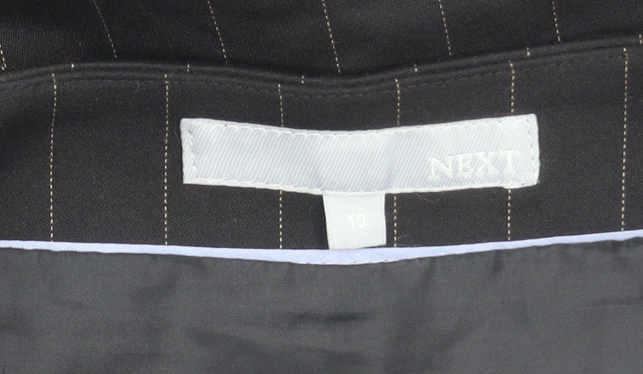 Next Women’s Black Striped Pencil Skirt Size 10