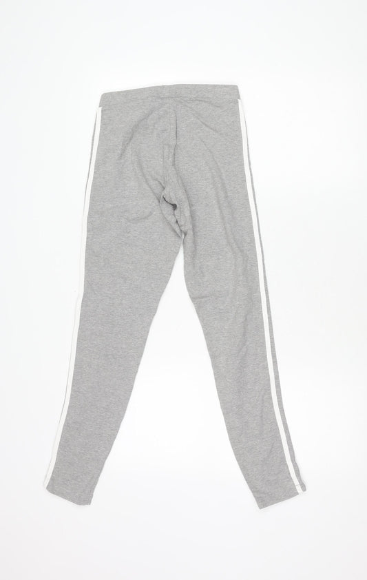 Adidas Women's Grey Track Pants Size 10 Slim Fit