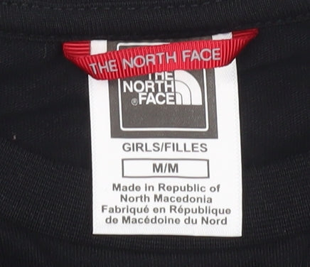 The North Face Girls Black Cropped T-Shirt, M