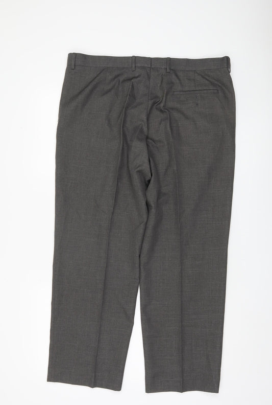 Marks and Spencer Grey Formal Men's Trousers, 38 in