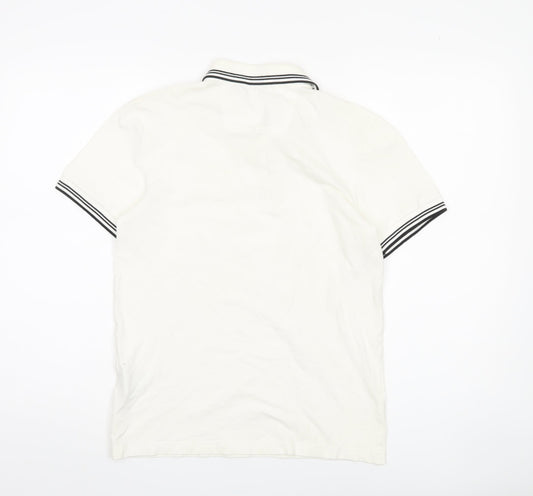 Boss Men's XS White Slim Fit Polo Shirt