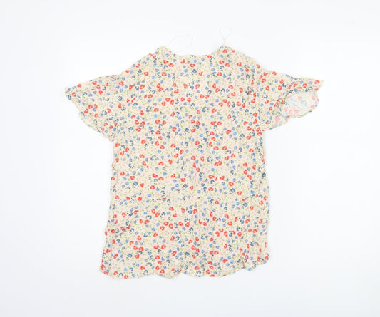 M&Co Women's Multicoloured Floral Blouse, Size 12