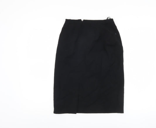 Liz Claiborne Women's Black Wool Pencil Skirt Size 4