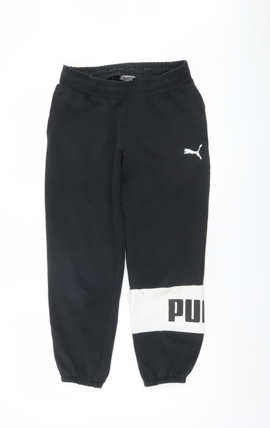 Additional front view of Puma Women's Black Jogger Trousers XS