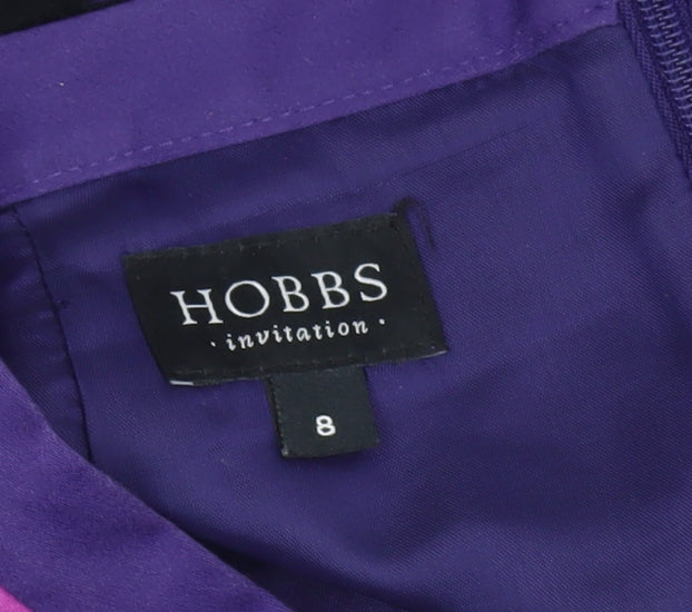 Hobbs Women’s Purple Midi A-Line Skirt Size 8