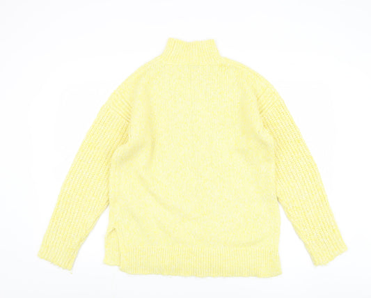 Womens UK Size M Marks and Spencer Yellow Pullover Jumper