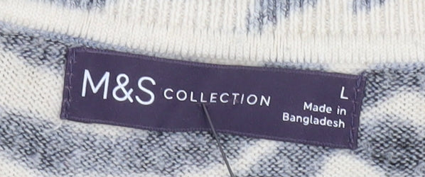 Womens UK Size L Marks and Spencer Black Pullover Jumper
