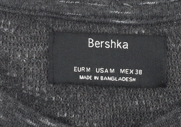 Mens UK Size M Bershka Grey T-Shirt