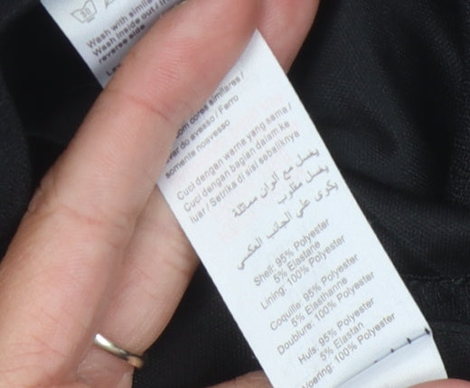 New Look Women's Black Floral Embroidered Skirt, Size 12