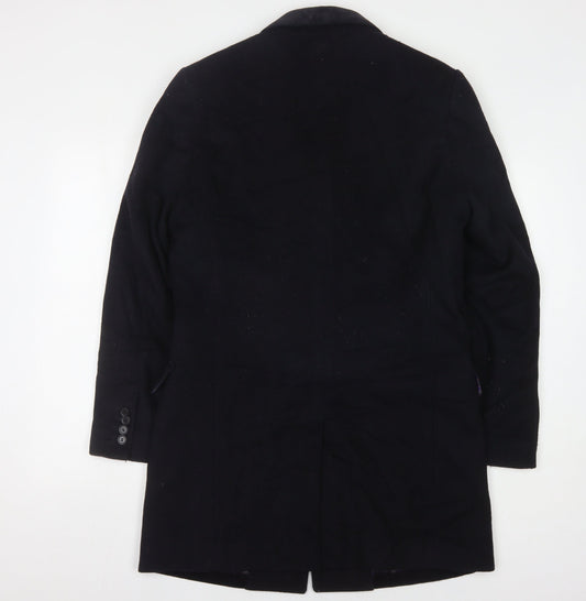 Unisex Adults UK Size S Marks and Spencer Black Overcoat