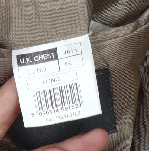 Mens UK Size 46 Sovereign Regular Brown Suit Jacket