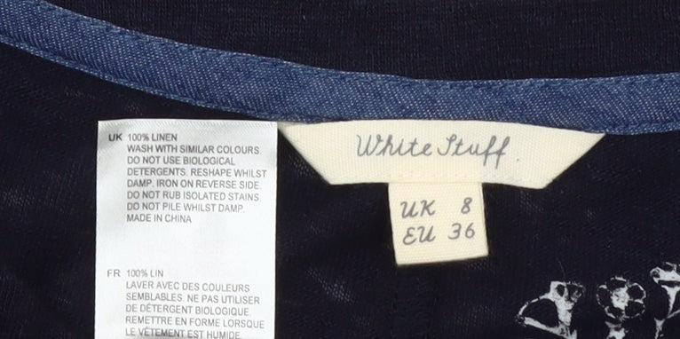 Womens UK Size 8 White Stuff Blue Pullover Jumper