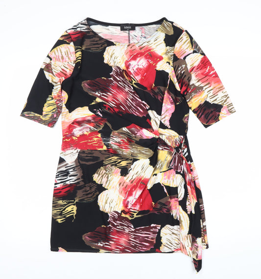 Womens UK Size 12 Klass Multicoloured Wrap Blouse