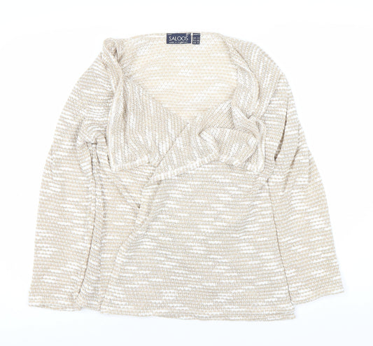 Womens UK Size 12 Saloos Beige Pullover Jumper