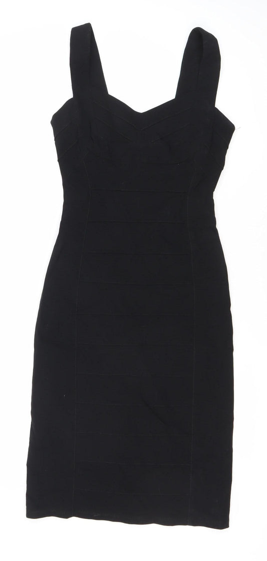 Additional front view of Star by Julien Macdonald Black Women's Dress, size 8