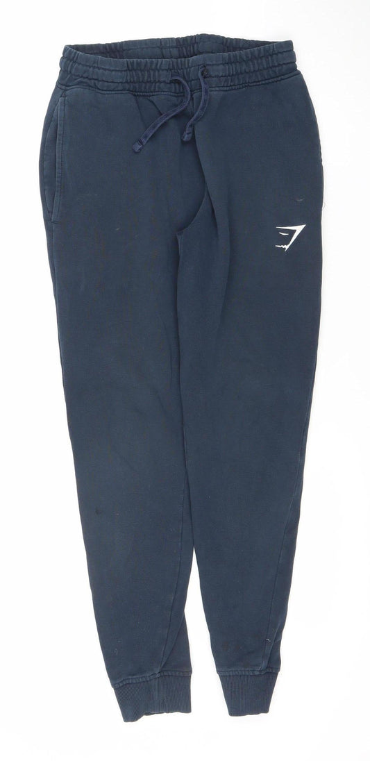 Mens UK Size XS Gymshark-activewear Slim Fit Jogger Blue Trousers