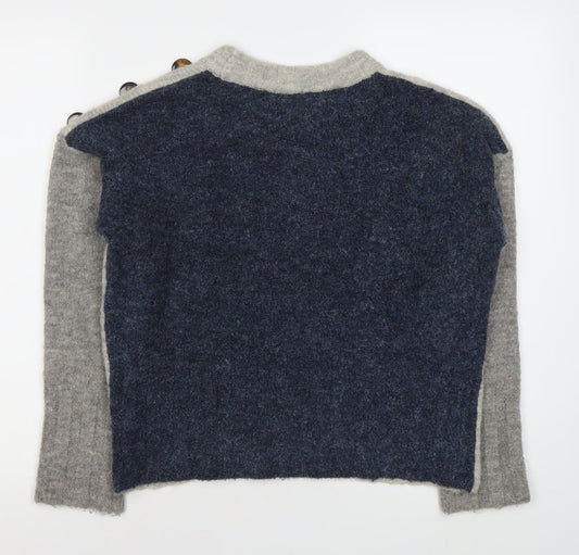 Womens UK Size M Marks and Spencer Grey Pullover Jumper