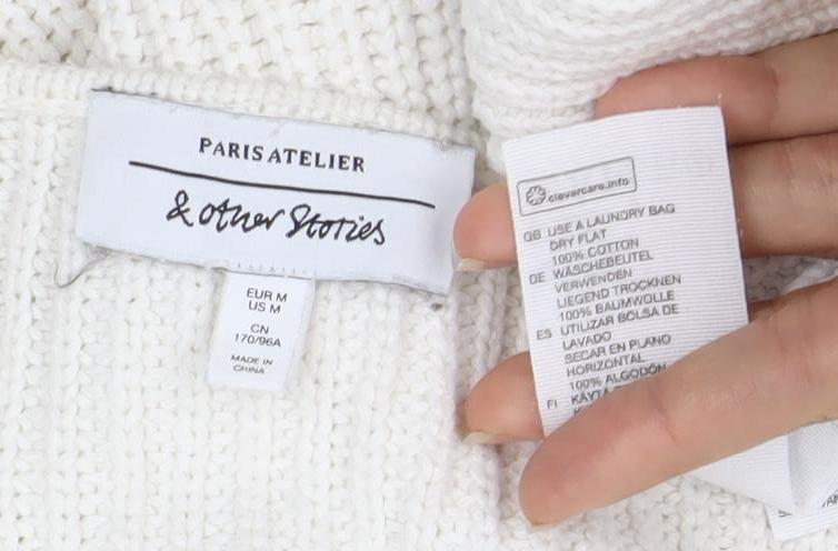Patty Boutik Women's White V-Neck Jumper Size 12