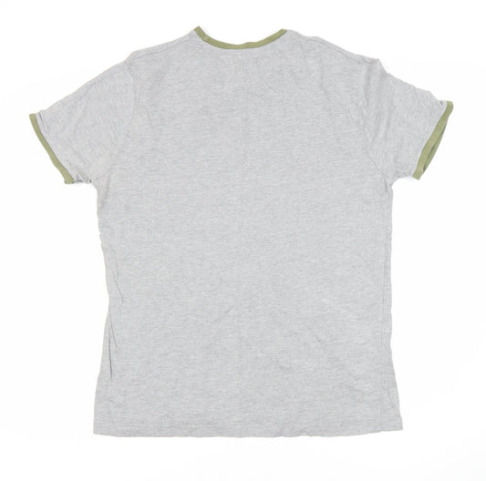 Saltrock Men's Grey Short Sleeve T-Shirt with Logo