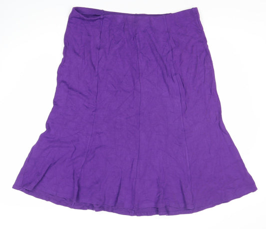 David Emanuel Women's Purple Midi Skirt Size 18