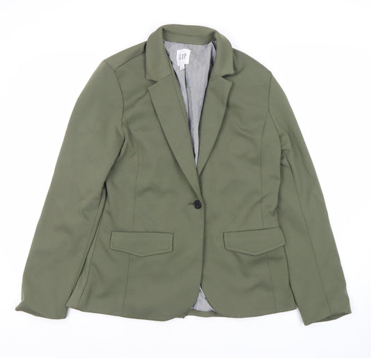 Gap Women's Green Blazer Size 12 Regular