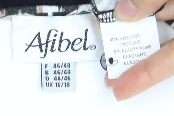 Womens UK Size 18 Afibel Multicoloured T-Shirt