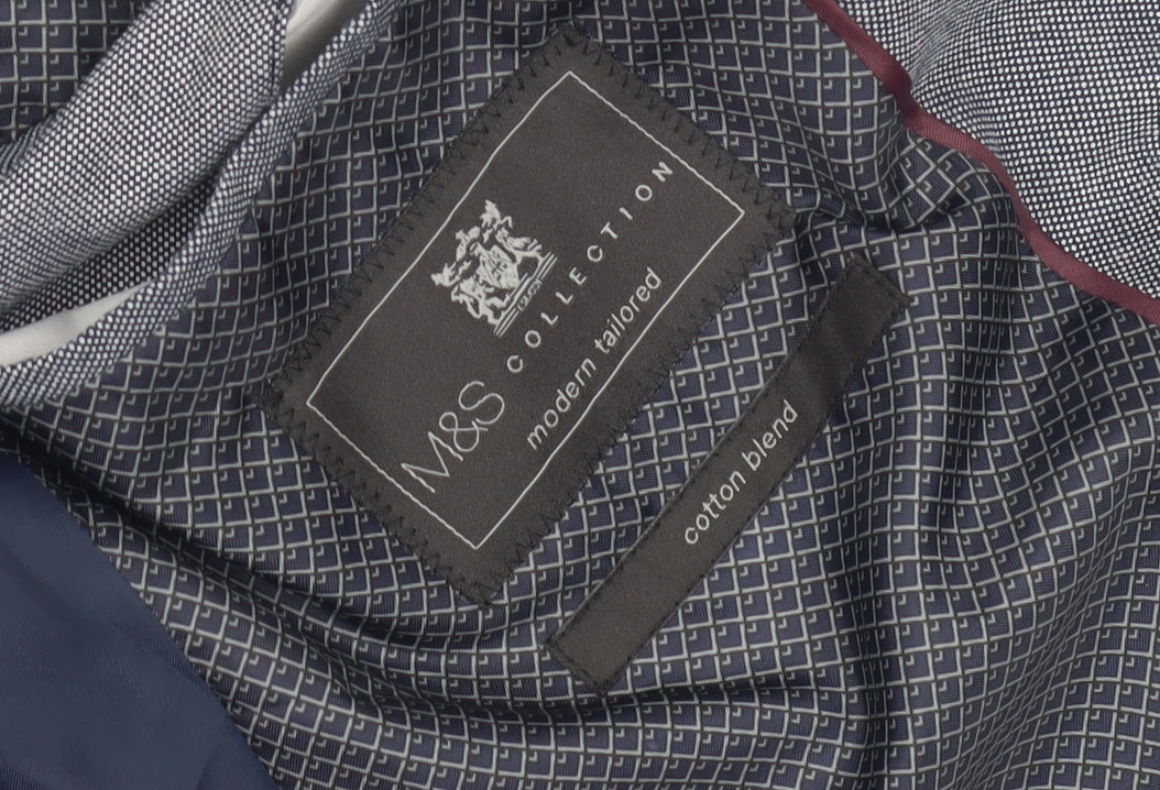 Mens UK Size 36 Marks and Spencer Blue Basic Jacket