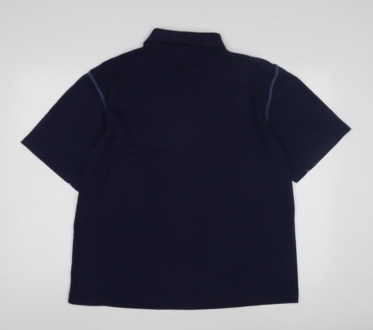 Le Coq Sportif Men's Blue XL Polo Shirt