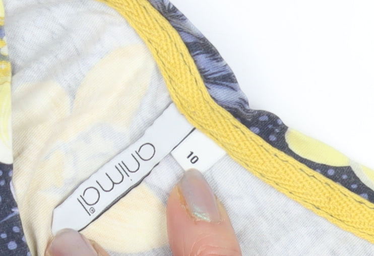 Animal Women's Multicoloured Floral T-Shirt, Size 10, Casual Summer Top