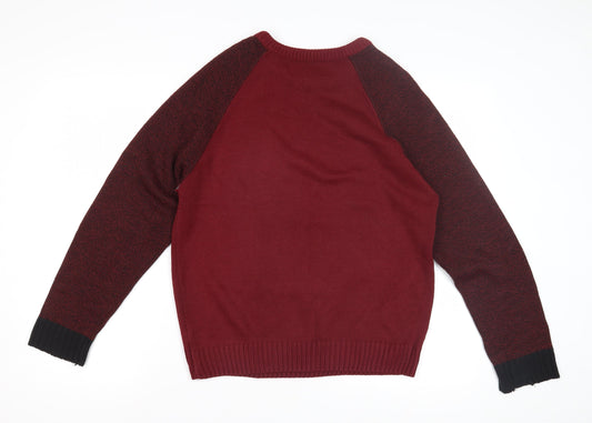 Next Men's Red Pullover Jumper Size M