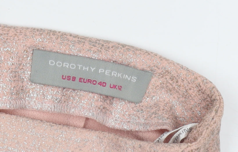 Dorothy Perkins Women's Pink Pencil Skirt, Size 12