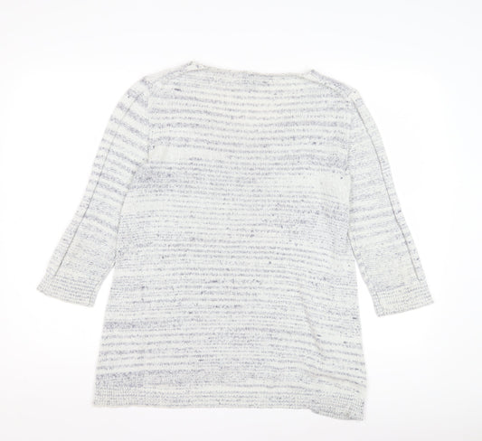 GAP Women's Multicoloured Striped Pullover Jumper M