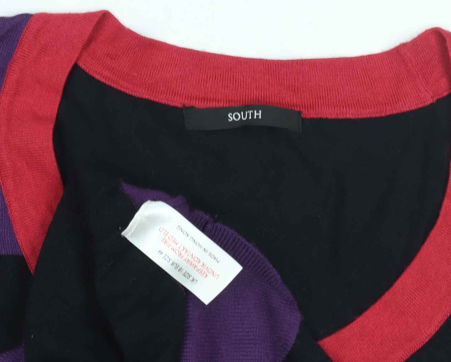 Womens UK Size 18 South Multicoloured Pullover Jumper