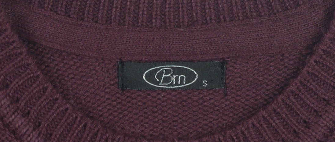 Womens UK Size S BM Purple Pullover Jumper