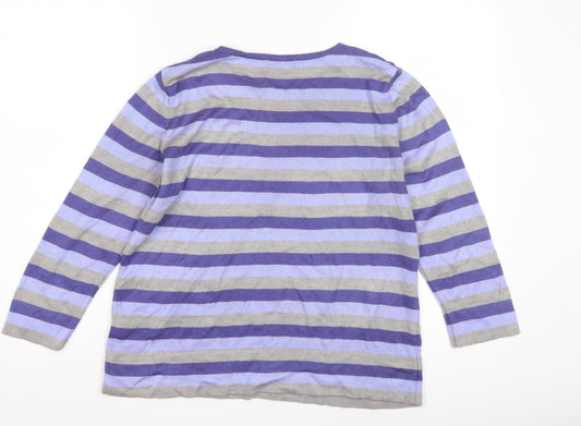 Womens UK Size M BM Purple Pullover Jumper