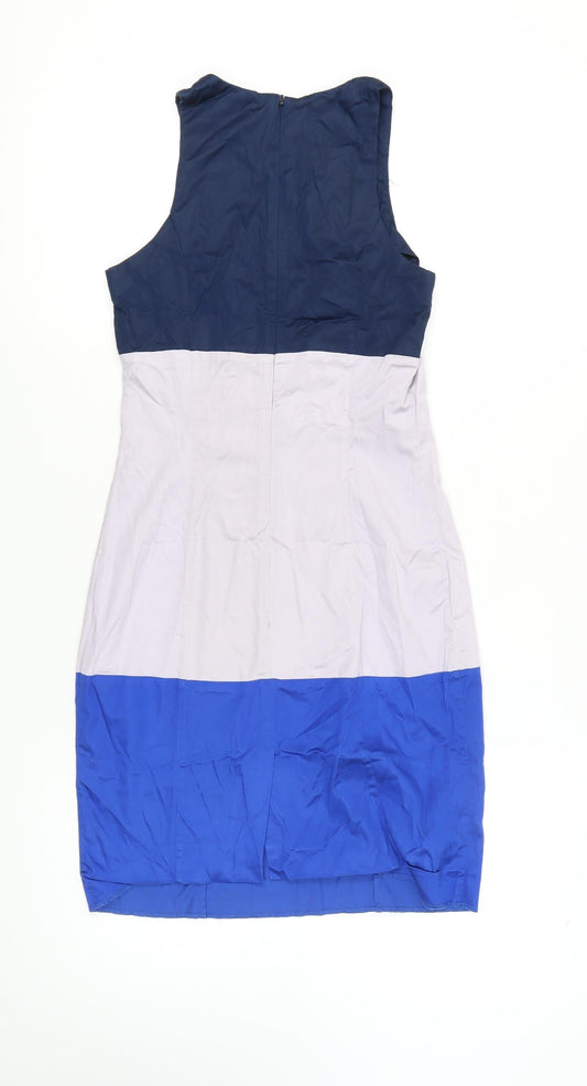 French Connection Women's Multicoloured Sheath Dress Size 8