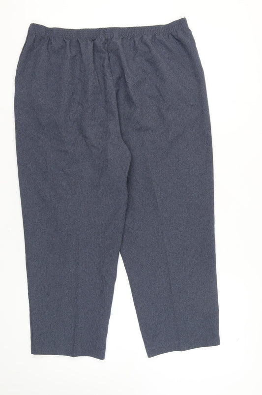 Bonmarché Women's Blue Trousers, Size 18, Polyester, Excellent