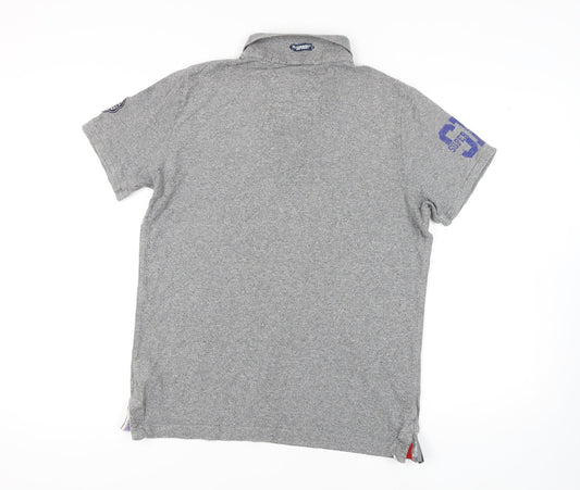 Superdry Men's Grey XL Polo Shirt - Casual Style