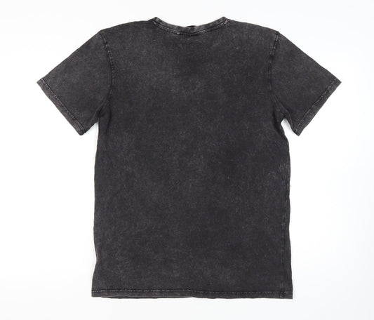 Mens UK Size L Criminal Damage Black T-Shirt