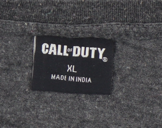 Mens UK Size XL Call of Duty Grey T-Shirt