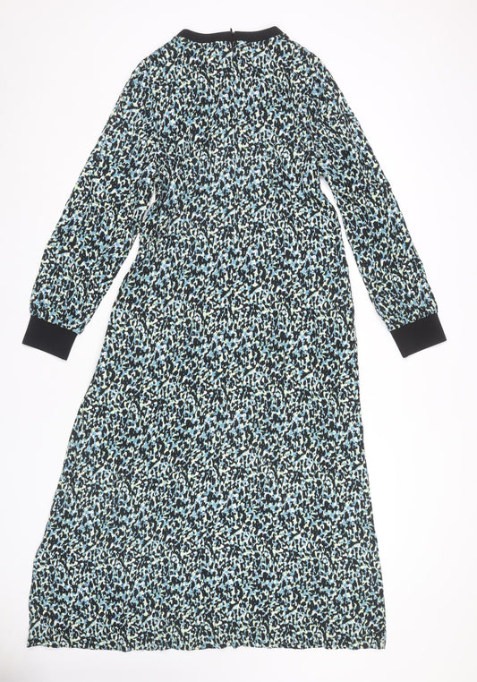 Marks and Spencer Women's Multicoloured Animal Long Sleeve Dress, Size 12