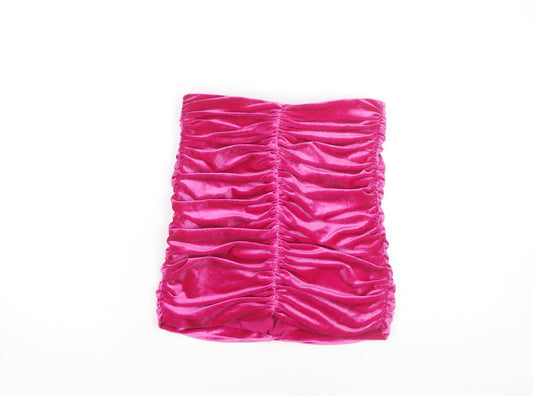 Womens UK Size S Zara Bandage Velvet Skirt