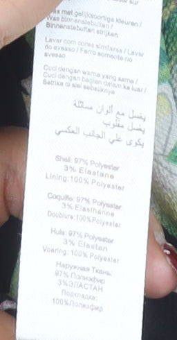 New Look Women's Black Floral Jumpsuit Size 14