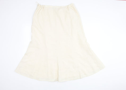 Jacques Vert Women's Ivory Long Skirt Size 16