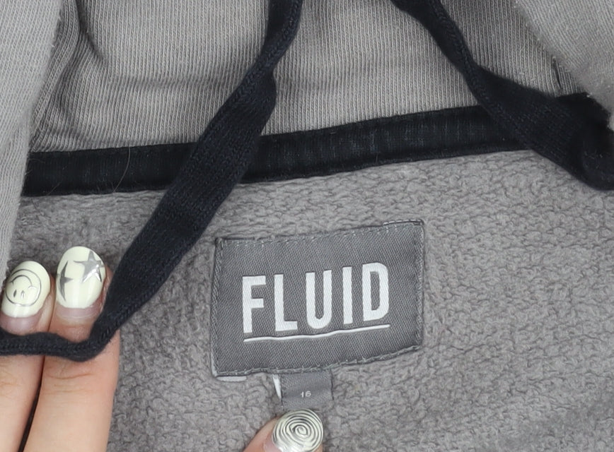 Womens UK Size 16 Fluid Grey Basic Jacket