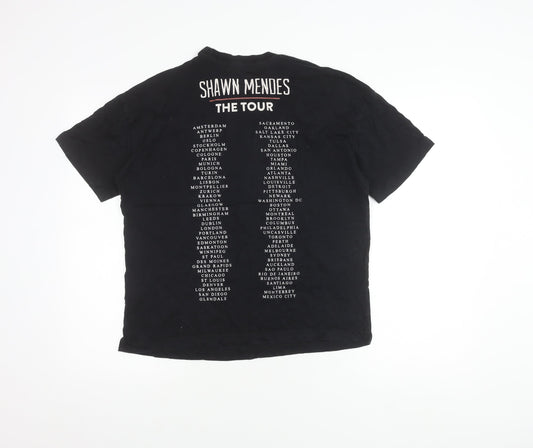 Unisex Adults UK Size S H&M Black T-Shirt