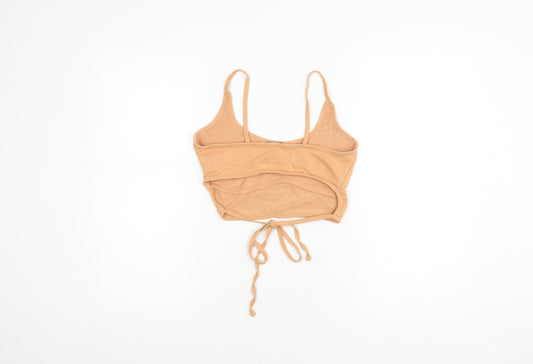 PrettyLittleThing Women's Beige Camisole Tank Top - Size 6