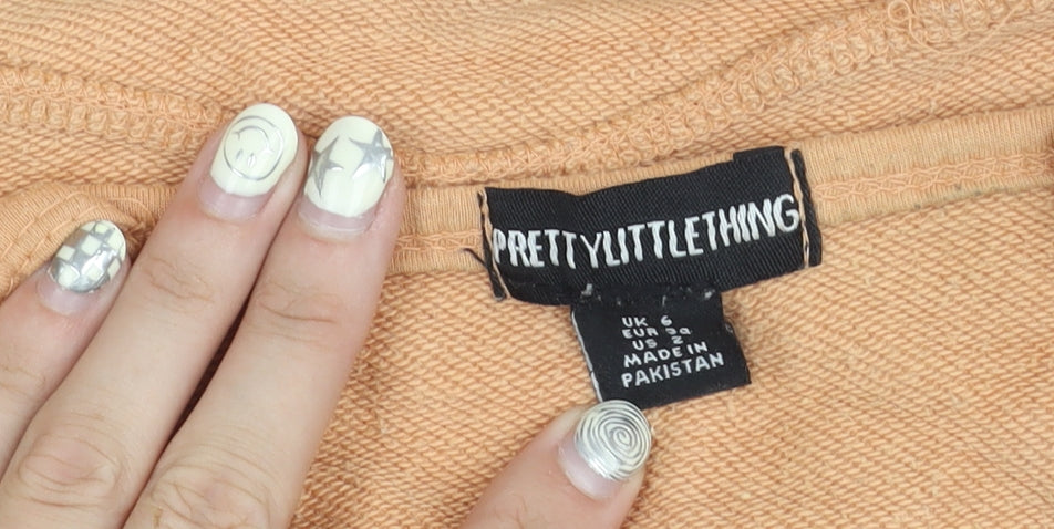 PrettyLittleThing Women's Beige Camisole Tank Top - Size 6