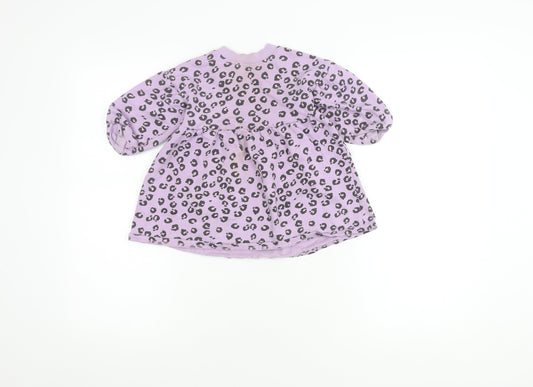 Additional front view of Next unisex animal print jumper - 12-18 months, cotton blend