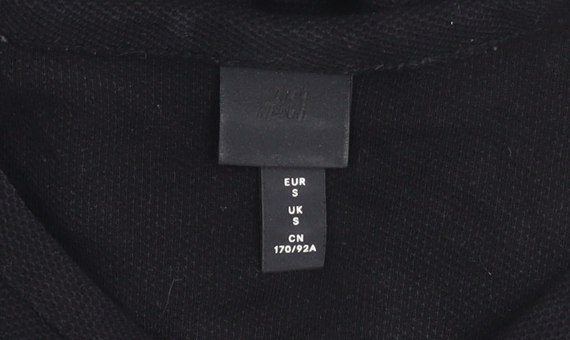 Mens UK Size S H&M Black T-Shirt